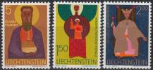 1968, Lichtenštejnsko, 0500/0502, Výplatní známky: Křesťanští svatí ∗∗