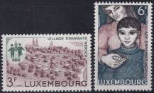 1968, Lucembursko, 0775/0776, SOS dětská vesnička Mersch  ✶✶