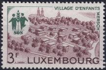 1968, Lucembursko, 0775, SOS dětská vesnička Mersch: Stavební projekt dětské vesničky, znak společnosti  ✶✶