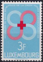 1968, Lucembursko, 0778, Dobrovolní dárci krve lucemburského Červeného kříže  ✶✶ 