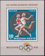 1968, Maďarsko, A065A, Letní olympijské hry, Mexico-City ✶✶