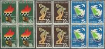 1968, Nizozemské Antily, 0187/0189, Letní olympijské hry, Mexiko-City ∗∗ ⊞