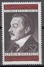1968, Rakousko, 1271, 50. výročí úmrtí Kolomana Mosera, **