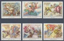 1968, Rakousko, 1278/1283, Fresky, **