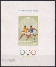 1968, Rumunsko, A067, Letní olympijské hry, Mexiko-City  ✶✶