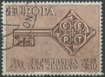 1968, San Marino, 0913, EUROPA ⊙