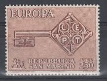 1968, San Marino, 0913, EUROPA, **