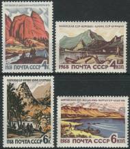 1968, SSSR, 3555/3558, Lázeňská místa v SSSR ⊙