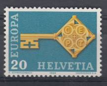 1968, Švýcarsko, 0871, EUROPA, **
