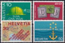 1968, Švýcarsko, 0887/0890, Události (II) ✶✶