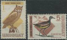 1968, Uruguay, 1113/1114, Výplatní známky: Ptáci ∗∗