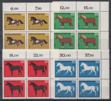 1969, Berlín, 326/329, Dětem - Koně, počitadlo, 4blok, r, **