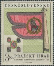 1969, ČSR II, 1767, Pražský hrad 1969: Korunovační korouhev ∗∗