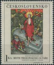 1969, ČSR II, 1799DV, Umění: Mistr třeboňského oltáře - Zmrtvýchvstání ∗∗