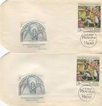 1969, ČSR II, FDC09A-B/69, Pražský hrad 1969 ⊙ 1-2