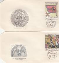 1969, ČSR II, FDC09A-B/69, Pražský hrad 1969