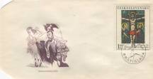 1969, ČSR II, FDC18C/69, Umění: V. Hložník - Ukřižování