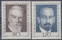 1969, Lichtenštejnsko, 0512/0513, Pionýři filatelie (II) ∗∗