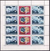 1969, Maďarsko, PL2492/2493A, Letecké: Vesmírná kapsle Sojuz 4 a Sojuz 5 ✶✶