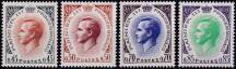 1969, Monako, 0932/0935, Výplatní známky: Kníže Rainier III.  ✶✶