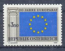 1969, Rakousko, 1292, Evropská Rada, **