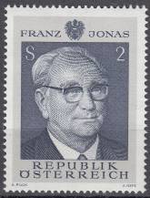 1969, Rakousko, 1315, 70. narozeniny Franze Jonase, **