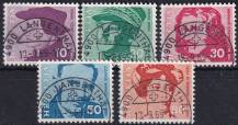 1969, Švýcarsko, 0906/0910, Portréty ⊙