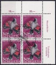 1969, Švýcarsko, 0916DČ, "Pro Juventute": Ptáci - Tichodroma muraria ⊙ ⊞ P H