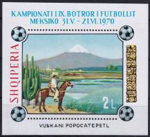 1970, Albánie, A038A, Mistrovství světa ve fotbale, Mexiko ✶✶