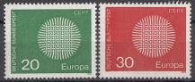1970, Bundes, 0620/0621, EUROPA, **