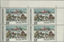 1970, ČSR II, 1826, Malíř Josef Lada: Děti v zimě ∗∗ ⊞ r