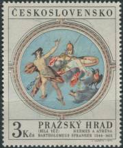 1970, ČSR II, 1832, Pražský hrad: B. Spranger - Hermes a Athéna ∗∗