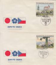 1970, ČSR II, FDC03A-D/70, EXPO 70 - Osaka