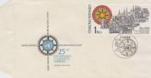 1970, ČSR II, FDC09/70, 25. výročí založení OSN