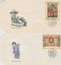 1970, ČSR II, FDC17A-D/70, Slovenské lidové ikony