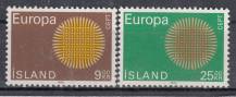 1970, Island, 0442/0443, EUROPA, **