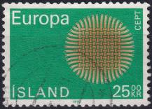 1970, Island, 0443, EUROPA ⊙