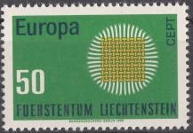 1970, Lichtenstein, 0525, EUROPA, **