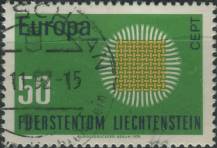 1970, Lichtenštejnsko, 0525, EUROPA ⊙