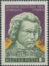 1970, Maďarsko, 2598A, 200. výročí narození Ludwiga van Beethovena ∗∗