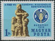 1970, Maďarsko, 2615A, 7. Evropská regionální konference Organizace spojených národů pro výživu a zemědělství (FAO), Budapešť ∗∗