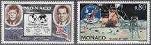 1970, Monako, 0974/0975, 1. výročí prvního letu na Měsíc ✶✶