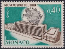 1970, Monako, 0976,  Slavnostní otevření nové úřední budovy Světové poštovní unie (UPU) v Bernu  ✶✶