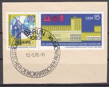 1970, NDR, 1573/1574St, 25 let demokratickéhého německého vysílání, pamětní ⊙