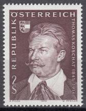 1970, Rakousko, 1336, 125. výročí narození von Thomase Koschata, **