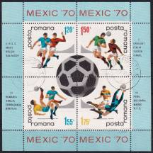 1970, Rumunsko, A075, Mistrovství světa ve fotbale, Mexiko  ⊙ 