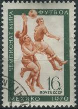 1970, SSSR, 3772, Sport - Mistrovství světa: Hráči fotbalu (Mistrovství světa ve fotbale, Mexiko) ⊙
