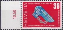 1970, Švýcarsko, 0920p, Výročí (I): 50 let nadace Pro Infirmis ✶✶ o L