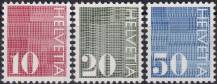 1970, Švýcarsko, 0933/0935, Výplatní známky ✶✶