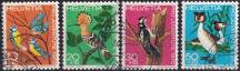 1970, Švýcarsko, 0936/0939, „Pro Juventute“: Ptáci ⊙
